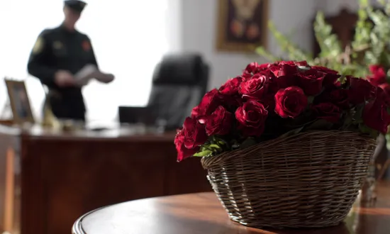 25 ноября - какие букеты дарят в День российского военного миротворца